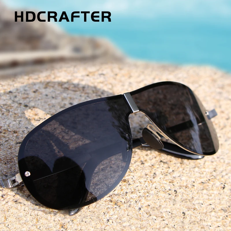 HDCRAFTER Brand Designer Sunglasses Men 2018 Polarized Driving Sun Glasses for Male Accessories Cool oculos de sol masculino