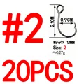 20 piezas tamaño 2