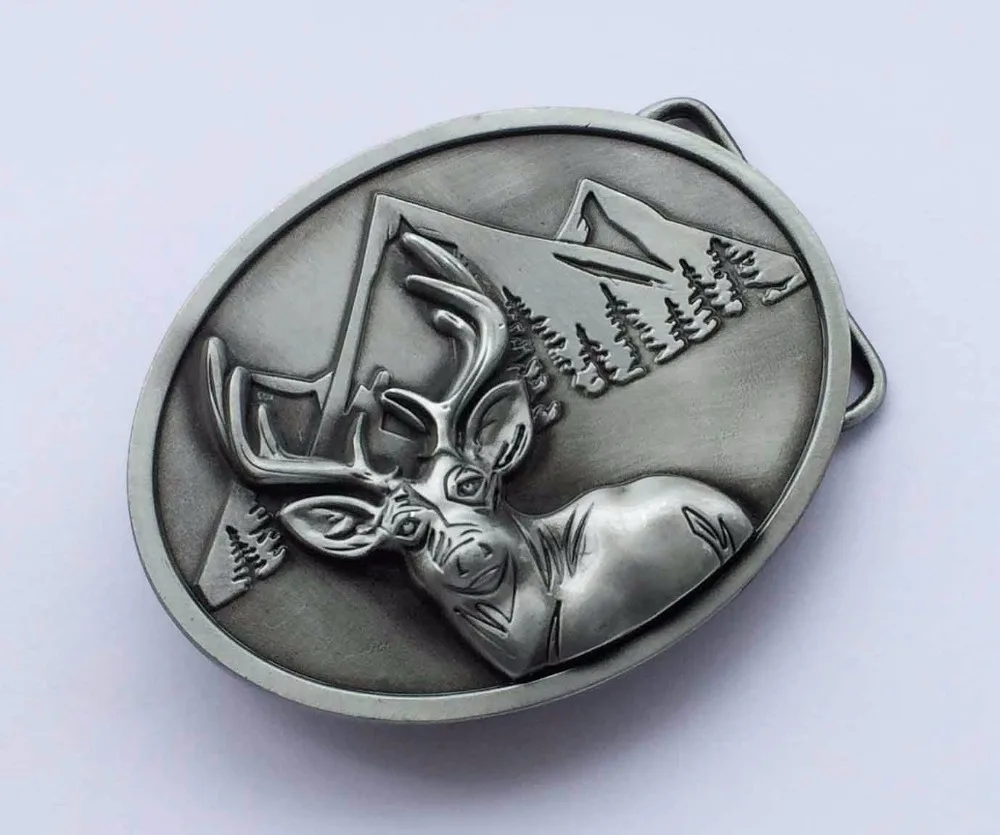 New Vintage Bronze And Sliver Plated Western Deer Hunter  display picture 1