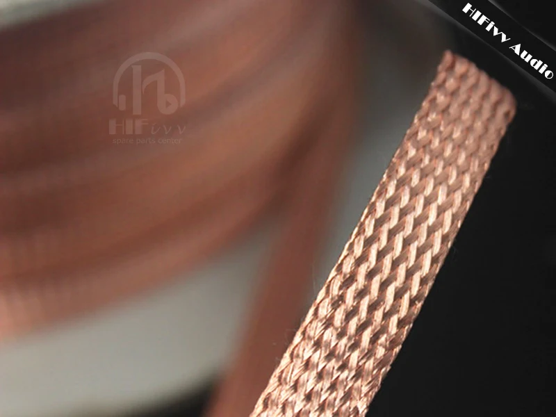 Braided shielding protective wire mesh 1M 4mm 8mm 30mm Shielding Sheathing Auto Wire Harnessing Pure copper removal solder strip