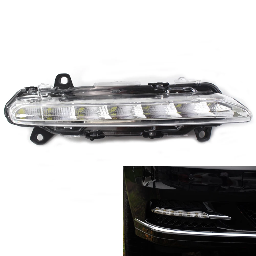 Right Side LED DRL Daytime Running Light Lamp Clear For Benz S-Class 08 - 13 W221 S350 S600 S550 S450 S63 AMG A 221 820 18 56