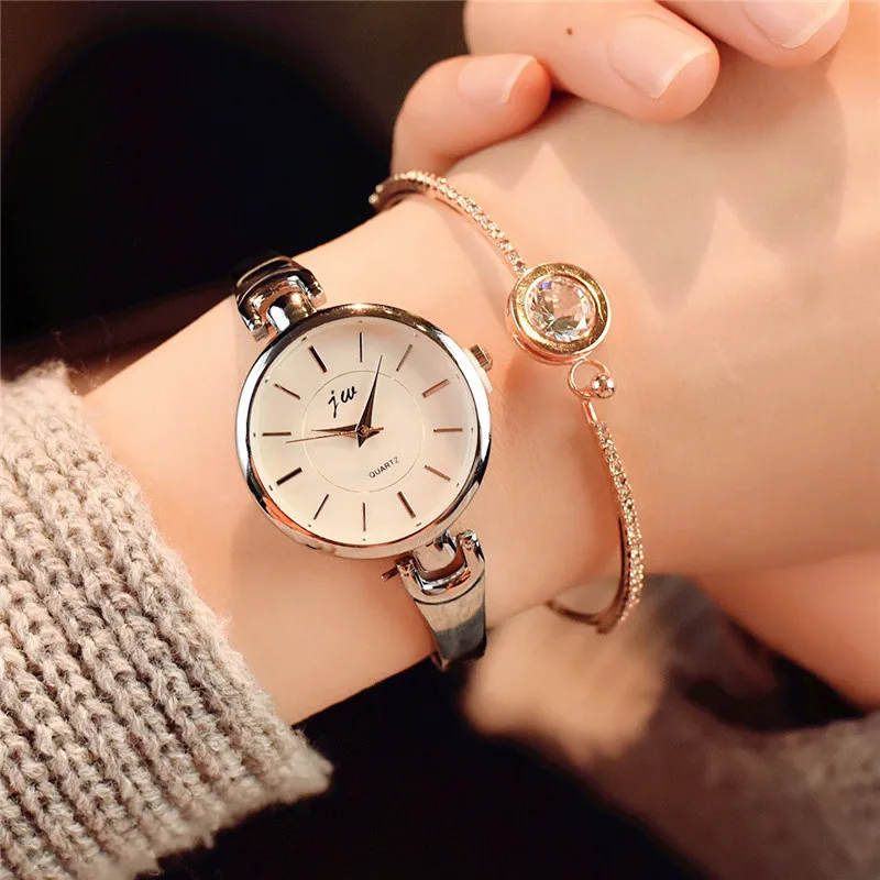 Fashion Brand Luxury Rose Gold Silver Steel Watch Women Casual Lady Bracelet Quartz Watch Dress Relogio Feminino Orologio Donna