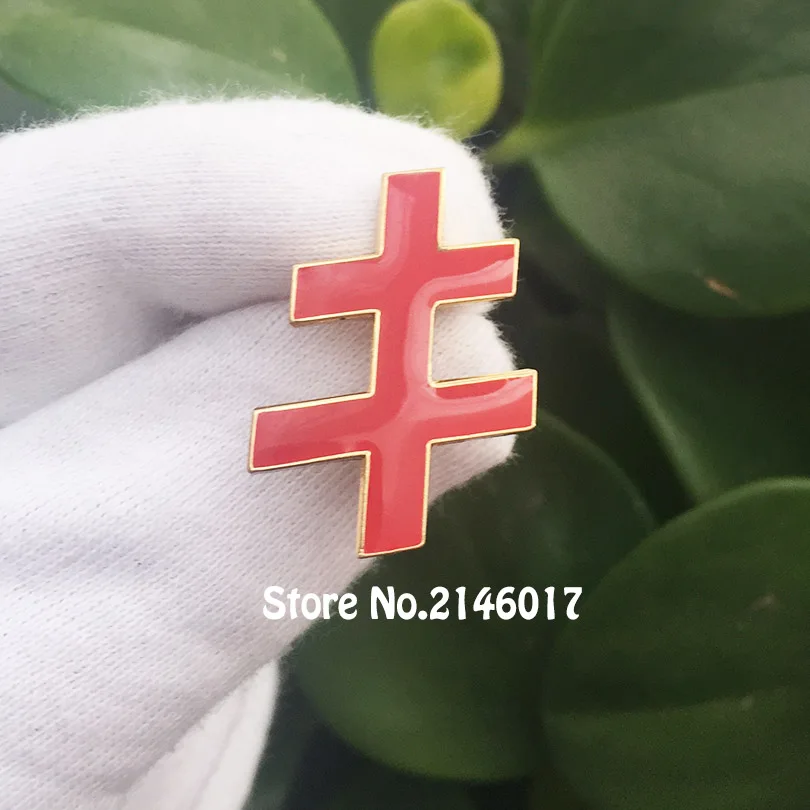 10pcs Masonic Freemason Enamel Brooches Custom Metal Pins Badges 33rd Degree Scottish Rite Cross Lapel Pin Free Masons Lodge