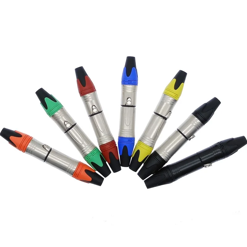 xlr connector audio plug microphone plug 3pin speaker connector male & female colour mic connector