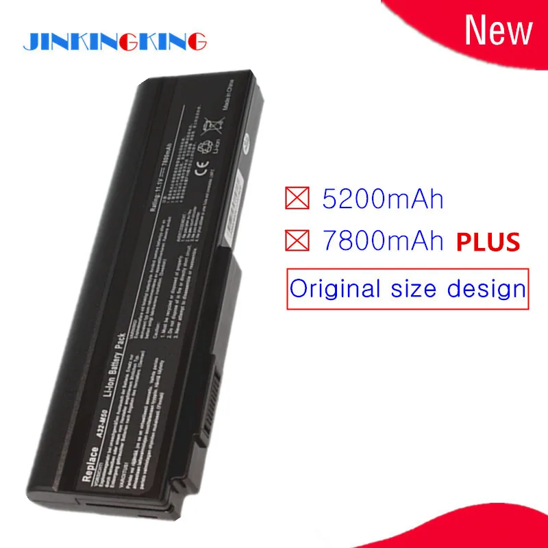 Replace Laptop Battery for Asus N53S N53SV A32-M50 A32-X64 N53 A32 M50 M50s A33-M50 7800mAh