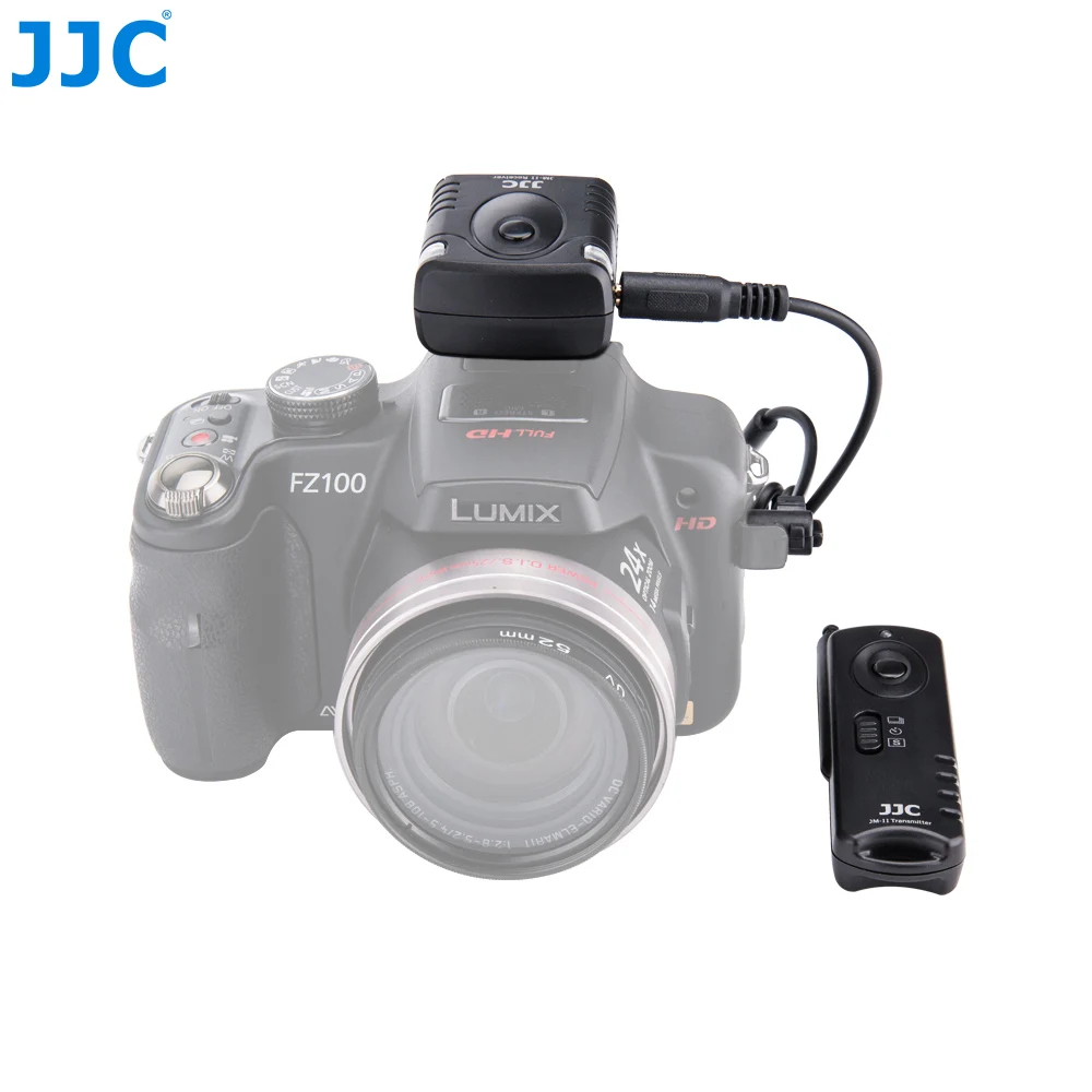 JJC Camera Shutter Release RF Wireless Remote Control for PANASONIC Lumix DC-S5 II DC-S5 IIX GH5 II DMC-FZ20/DMC-FZ20K/DMC-FZ20S