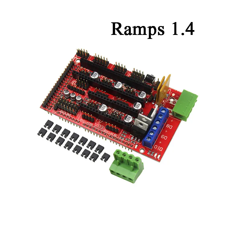 3D Drucker Kit für Arduino Mega 2560 R3 + RAMPS 1,4 Controller + LCD 12864 + 6 Begrenzen Schalter Endstop + 5 A4988 Stepper Fahrer Neue