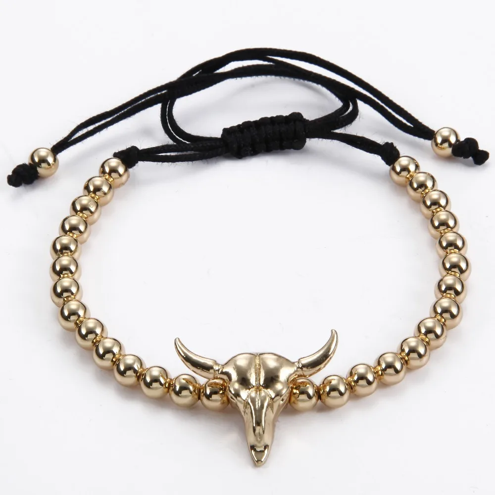 NADEEM New Fashion Designer 4 Colors Jewelry Making Accessories Metal Gold Color Goat Charm Beads For Jewelry Making Supplies