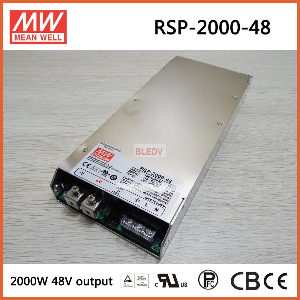 MEAN WELL RSP-2000-48 전원공급장치: 2000W 고출력, 48V 안정적 전원 솔루션의 실전 평가