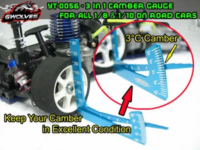 Dropshipping 3 in 1 camber gauge Height wheel diameter measure RC tools for 1/10 1/8 GT Buggy drift Monster truck Crawler Scale