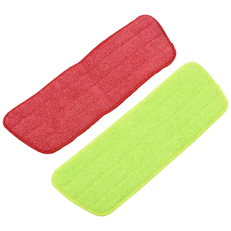 4Pcs Spray Mop Replacement Pads Washable Refill Microfiber Wet/Dry Cleaning Use Reusable, Cleaning Supply (4 Pack, Green & Red