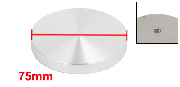 UXCELL 1PC 40/50/60/75mm M8 M10 Aluminum Disc Hardware for Glass Table Tea Tables Silver Tone