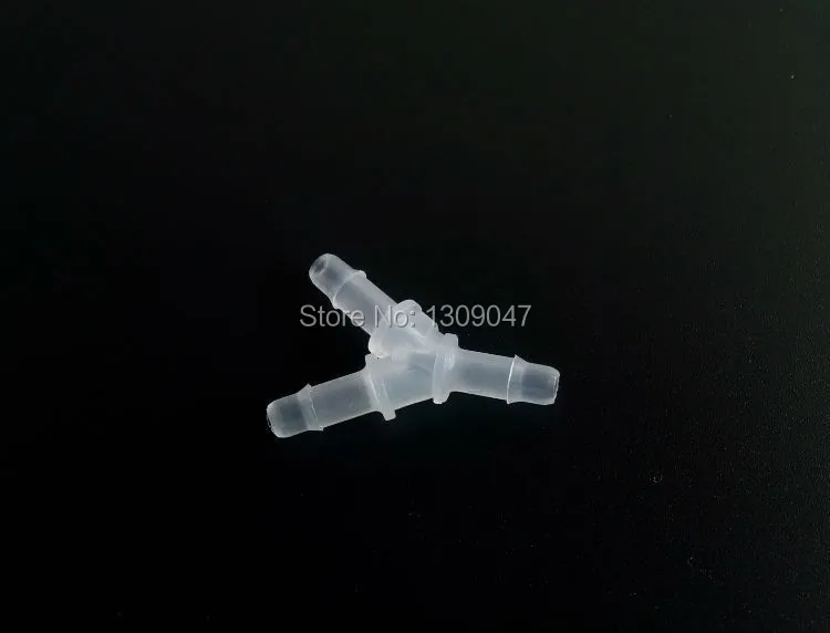 20pcs/lot Large format printer Plastic Y shape ink tube connector / printer ink pipe / Hose fitting ( 4mm*3mm )