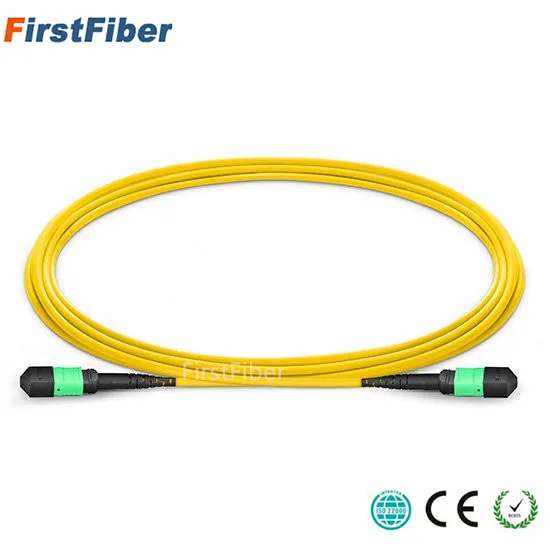 15m (49ft)  MPO Fiber Patch Cable APC UPC jumper Female to Female 12 Core SM Patch Cord Single Mode Trunk Cable,Type A Type B