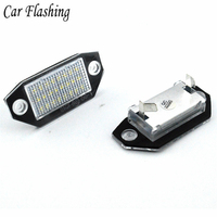 Car Flashing Error Free LED License Plate Lights For Ford Mondeo MK3 2000 2001 2002 2003 2004 2005 2006 2007 Car Styling