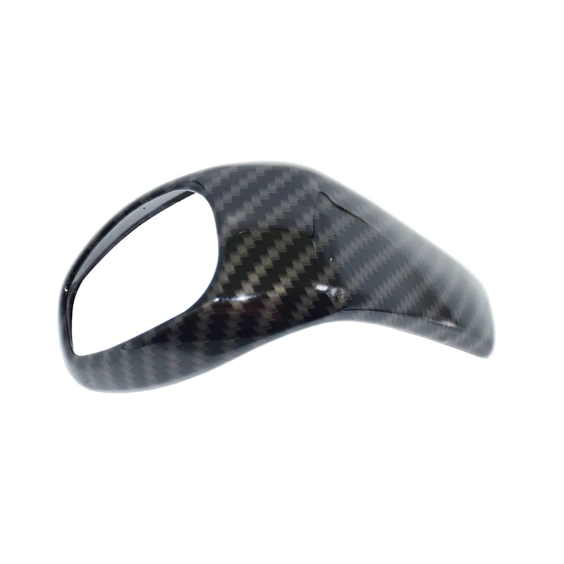 For BMW X1 F48 2016 2017 2018 Sport Carbon Fiber Look Stalls Print Gear Shift Knob Molding Cover Kit Trim ABS