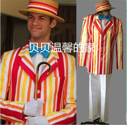 

halloween costumes for adult men Mary Poppins Bert cosplay costume clothes movie character Dick Van Dyke costumes 11