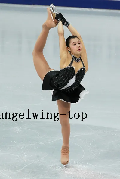 

Black Girls Figure Dress For Women Competition Skating Dresses Custom Ice Figure Skating Dress Ice Free Shipping B432