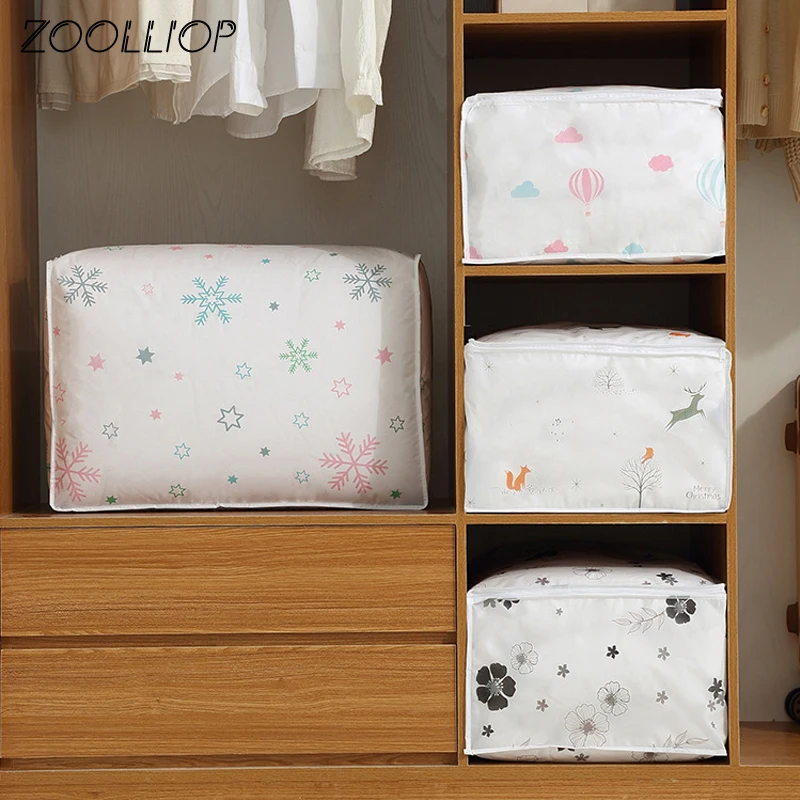 Fashion hot 2018 Household Items Storage Bags Organizer Clothes Quilt Finishing Dust Bag Quilts pouch Washable quilts bags 1pc