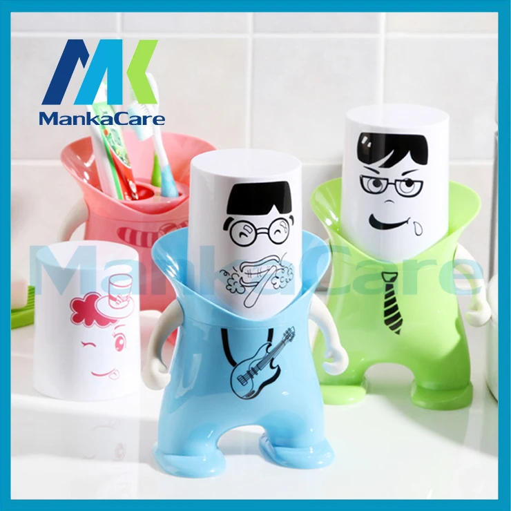 Manka Care - 2 Pcs Toothbrush rack automatic toothpaste gargle creative gift lazy household items A birthday present dental