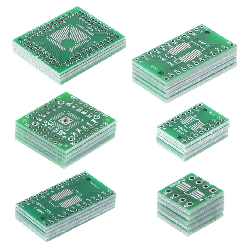 30 шт. PCB плата комплект для DIP адаптер конвертер FQFP32-100 QFN48 SOP8 16 24 28 hyq