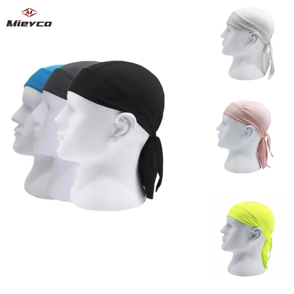 Berretto da Ciclismo puro ad asciugatura rapida sciarpa testa estate uomo corsa equitazione Bandana foulard Ciclismo berretto pirata fascia uomo