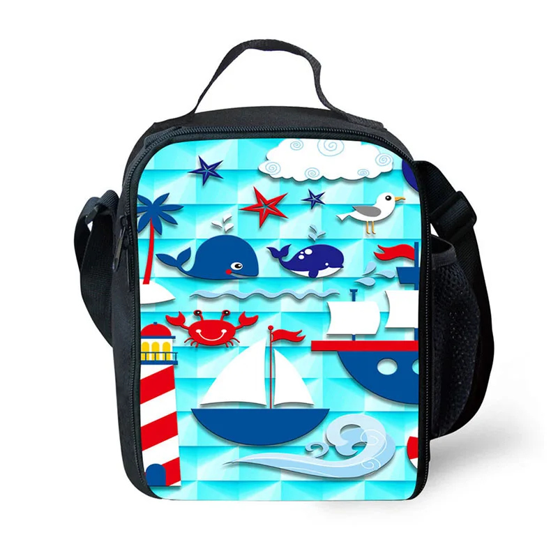 3D effect  Cartoon animation print  lunch bag lunchbox for school meal package picnic food bag