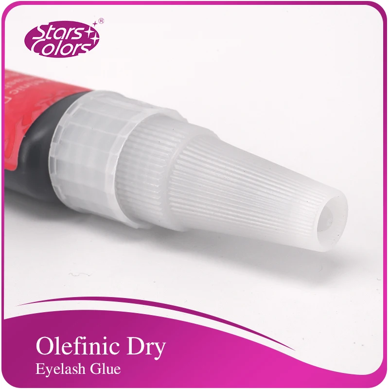 Stars colors new false eyelashes smelless Olefinic dry glue extension Adhesive Makeup Extension