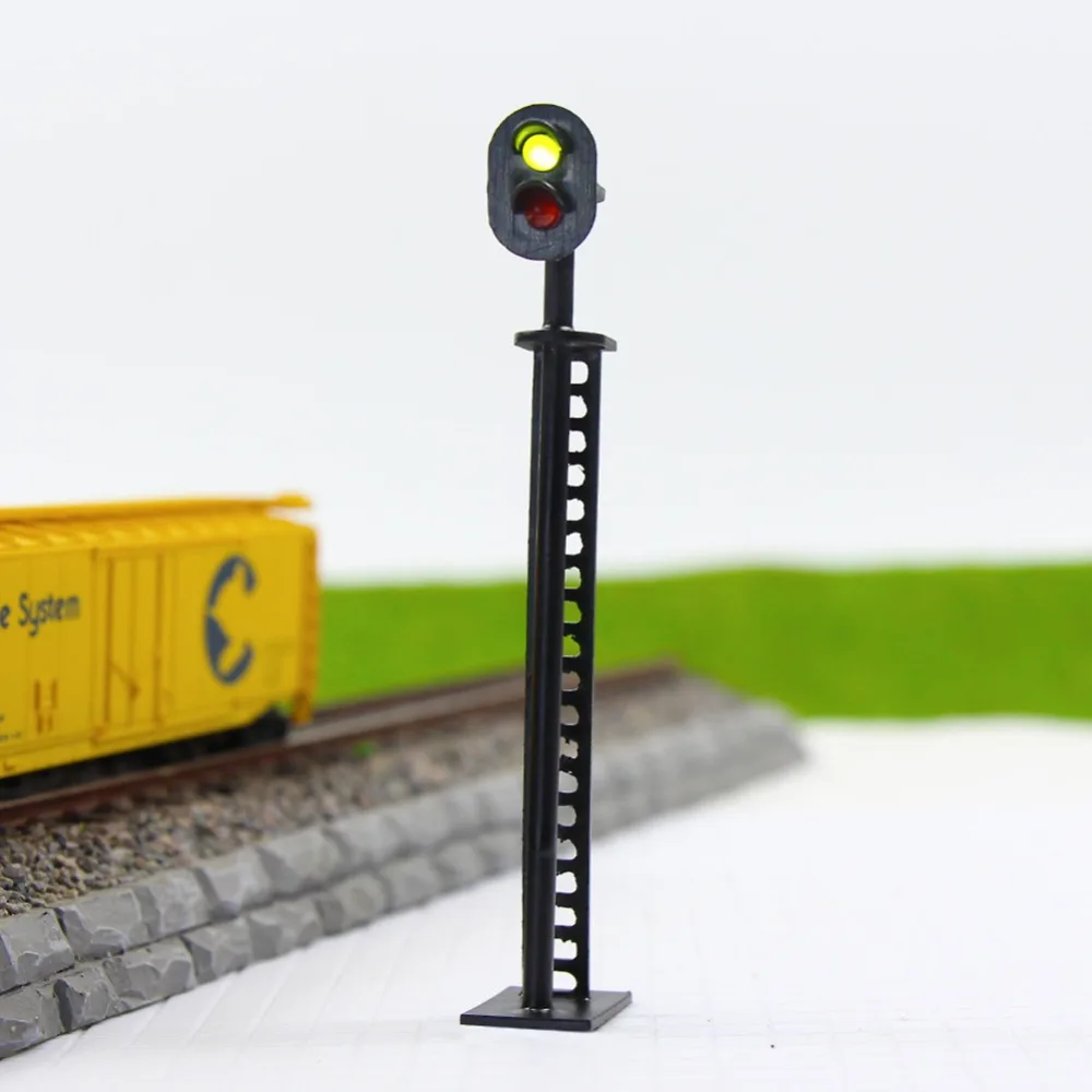 

Evemodel JTD01 5pcs Model Railway Block Signals Green Over Red LEDs HO or OO Scale 8cm 12V New