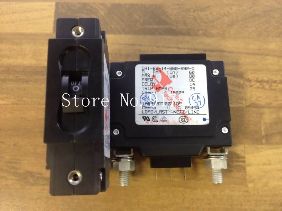 [ZOB] The United States Carling Jia Ling CA1-B2-14-660-692-D circuit breaker 1P60A NO+NC original equipment  --10pcs/lot