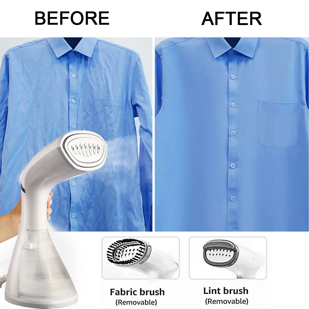 Mini escova de limpeza a vapor para roupas, portátil, viagem, vestuário, roupas a vapor, limpeza a seco, utensílio doméstico, tecido de passar roupas