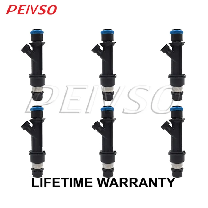 

PEIVSO 6pcs FJ10594 8125894650 25364984 12589465 155-0566 Fuel Injector For GMC Envoy Envoy XL 4.2L l6 2006 Isuzu Ascender