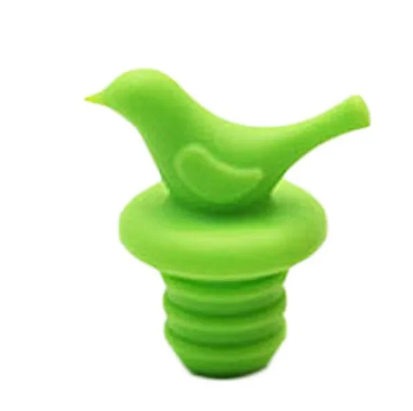 hot sell 200pcs Lovely Little Bird  silicone Wine Bottle