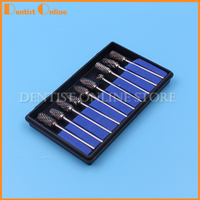 10pcs Dental Tungsten grinding head Steel Carbide Burs Drills 2.35mm Dental Burs To Avoid Reciprocating Cutting