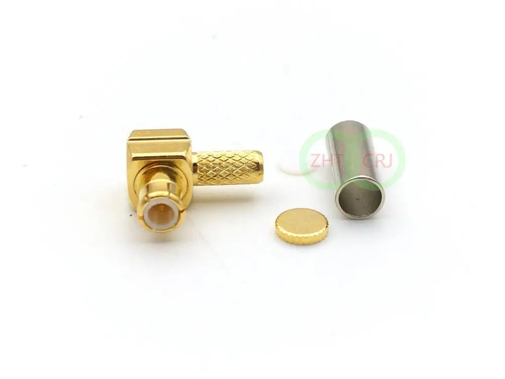 

copper mcx right angle for RG188 RG174 RG316 Cable connector adapter