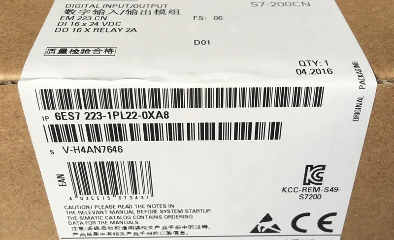 

New and original PLC S7-200CN EM223 6ES7 223-1PL22-0XA8