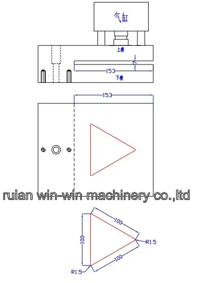 100mmx100mmx100mm hydraulic rectangle single hole puncher Pneumatic Punching Machine Plastic Packaging Bags Hole Puncher Machine