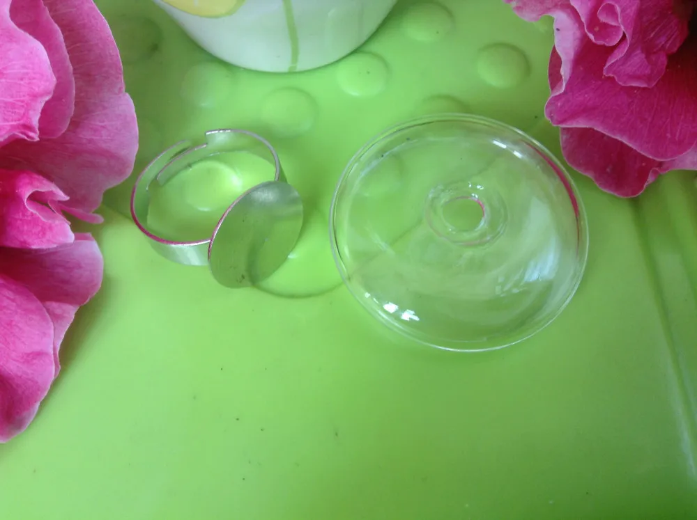 

Free shipping !! 50sets 27MM Flat Bubble Liquid Rings,glass bubble rings,Glass Globe Bottle Rings,glass globe rings