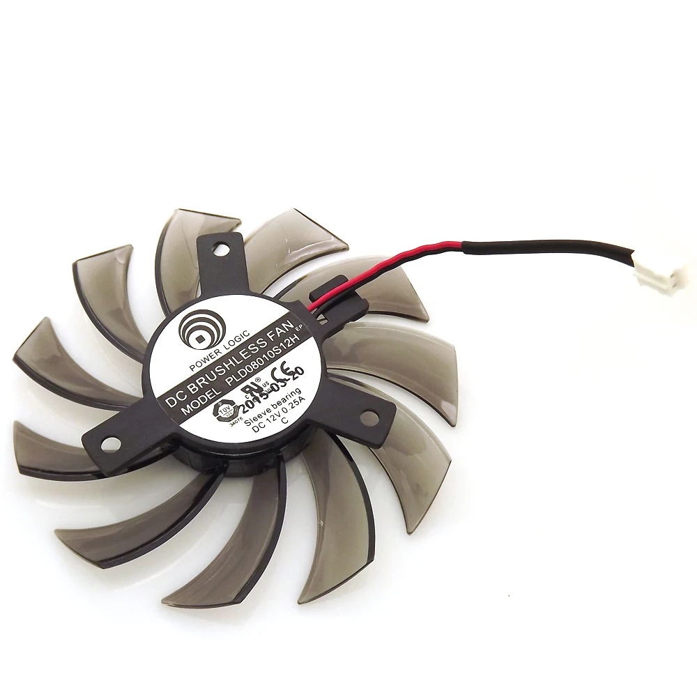 PLD08010S12H 74mm 40*40*40mm DC12V 0.25A 2Wire 2Pin For GIGABYTE Graphics Card Cooler Cooling Fan