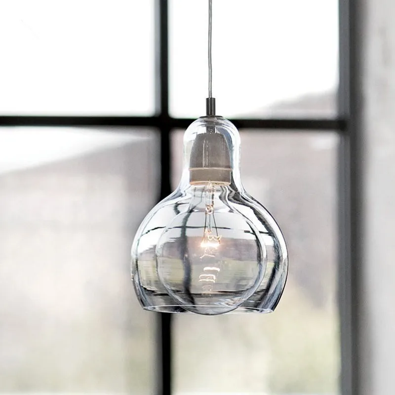 

Modern Pendant Light Globe Glass Pendant Lamp Big Bulb Hanglamp Living Room Kitchen Cafe Home Lighting Fixture Bar Nordic Lamps