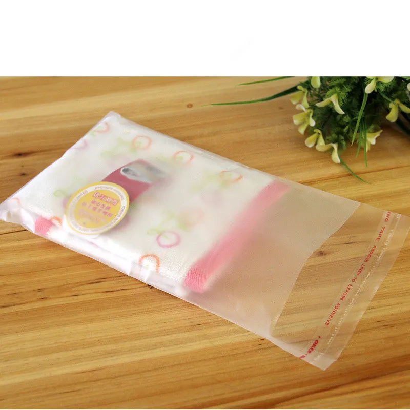 

Retail 500Pcs/Lot 10*15cm Transparent Cellophane OPP Plastic Packing Bag Frosted Self Adhesive Seal Ornaments Poly Package Bag