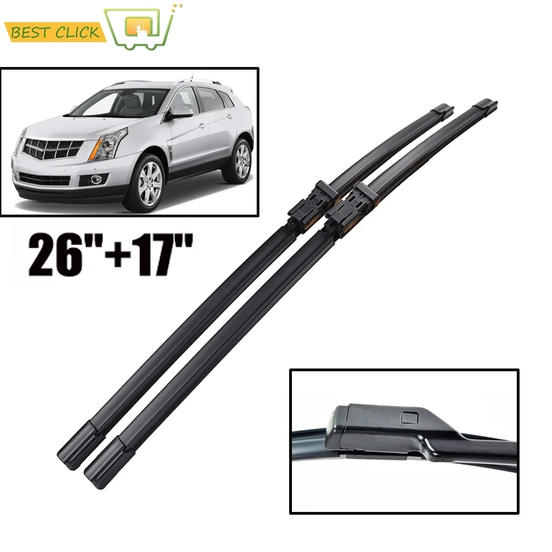 

Misima 26"+17" Windshield Wiper Blades For Cadillac SRX 2010-2016 Front Window Wiper 2011 2012 2013 2014 2015 Windscreen Wiper