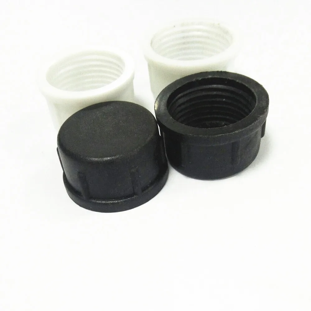 20 pcs/Lot Plastic end cap for the 18.5mm /13.5mm /X connect BLACK /White waterproof pigtail