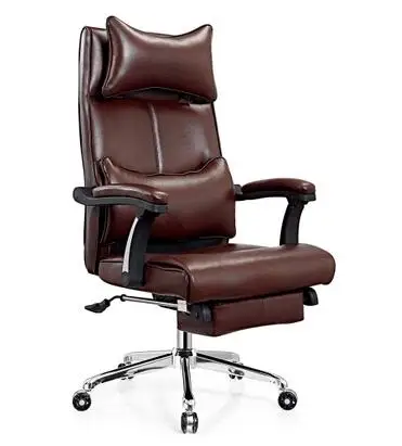Computer Stoel Lederen Baas Stoel Hoge Rug Kantoor Lunchpauze Stoel.