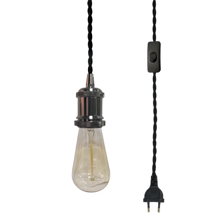 

Vintage Light Fixtures Hanging Lamp Industrial Pendant Lights Bedroom Pending Lighting Dining Bar With Switch Hanging Lights