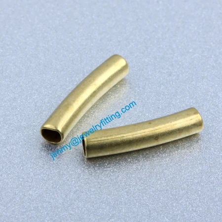 

Jewelry findings Raw Brass matel spacer tube beads Pave tube beads tube Bar 2.5*12*0.2mm