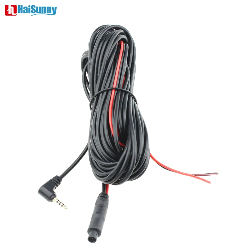 HaiSunny 5.5M 10M 15M  2.5mm TRRS Jack Connector To 4Pin Video Extension Cable For Truck/Van Car DVR Camera Reverse Camera