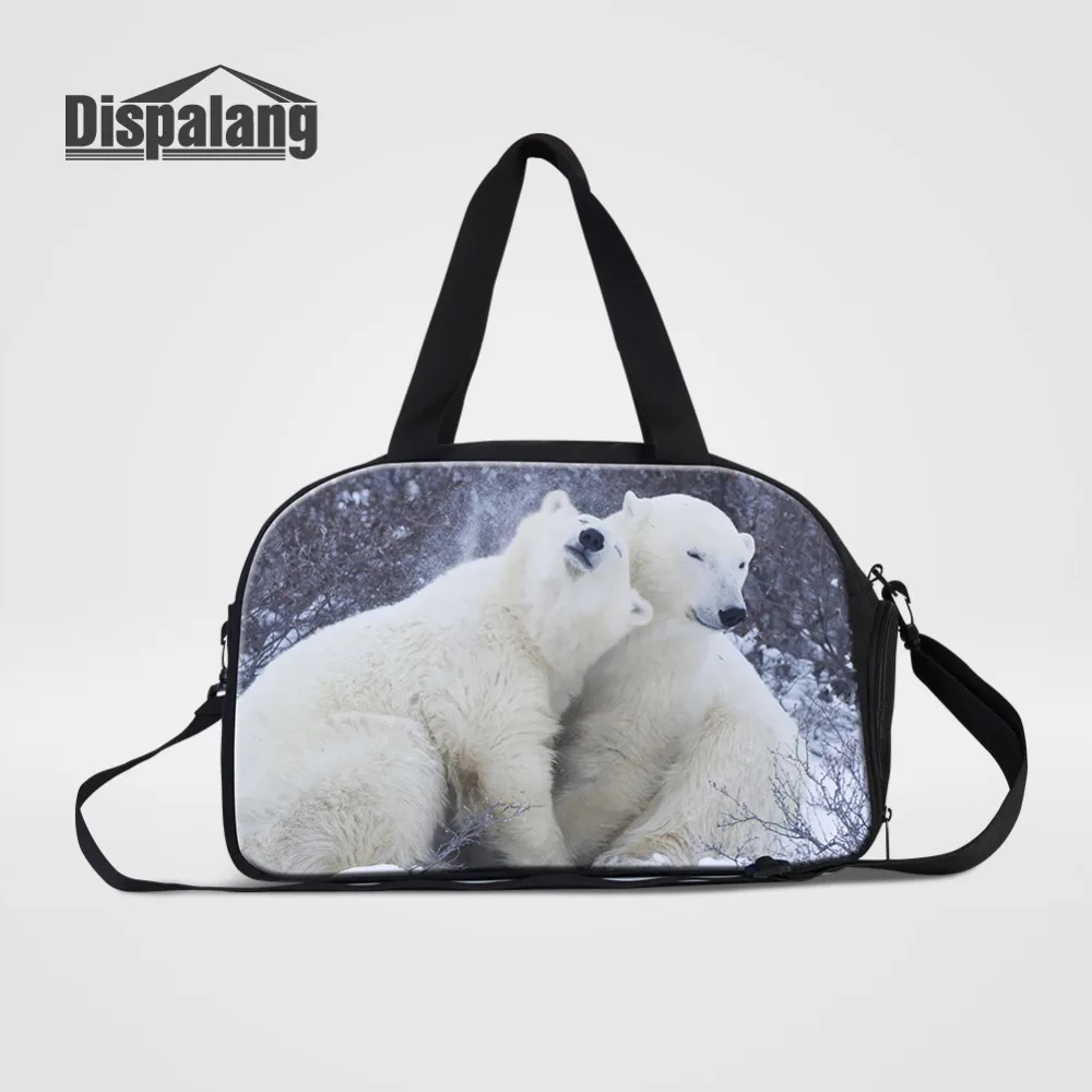 

Dispalang Polar Bear Travel Bag Large Capacity Women Hand Luggage Travel Duffle Bags Weekend Bags Multifunctional Travel Bags