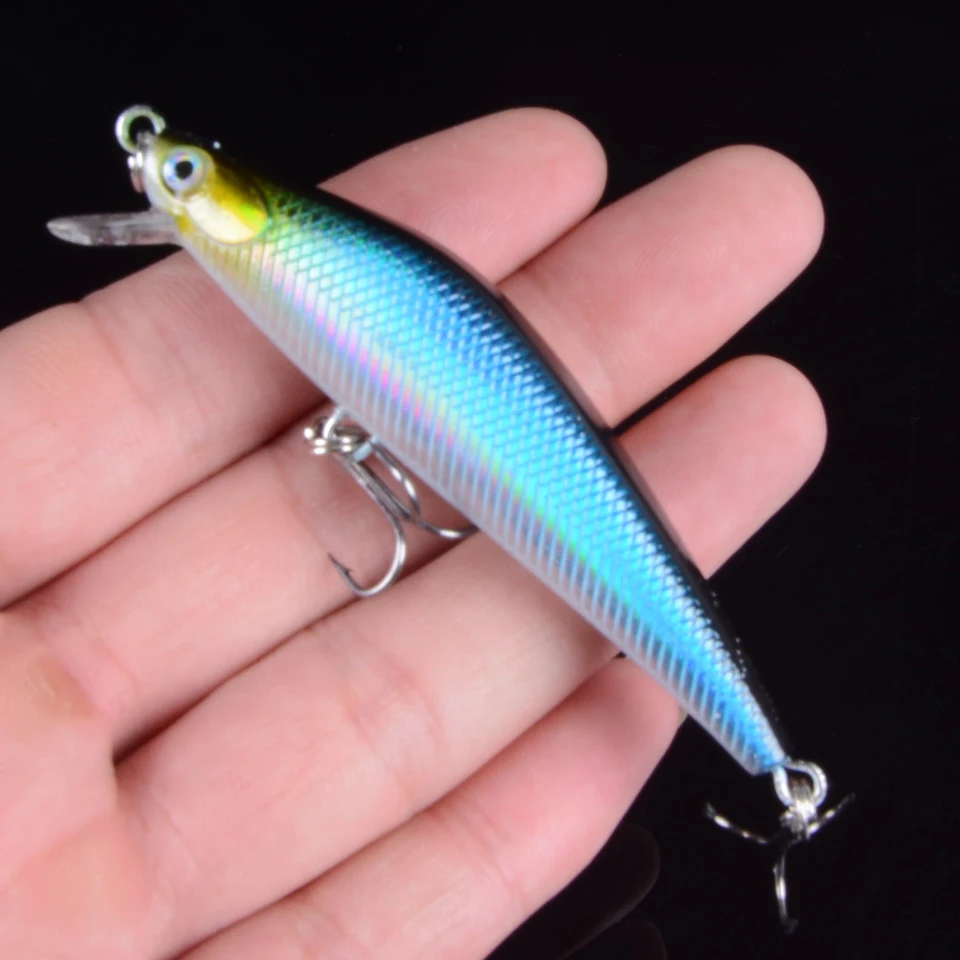 1pcs 7cm 7.5g Artificial Floating Minnow Lure Tight Shot Fishing Lures Hard Bait Tackle 3D Fish Eyes Hot Sale