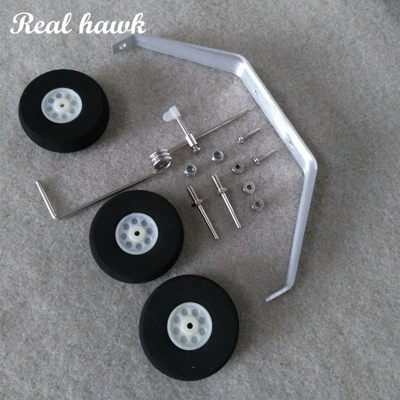 Alumínio Main Landing Gear Wheel Kit para RC Airplane, Cessna 182, 1200mm, Substituição de Peças, 40 Tamanho, ARF PNP, Frete Grátis